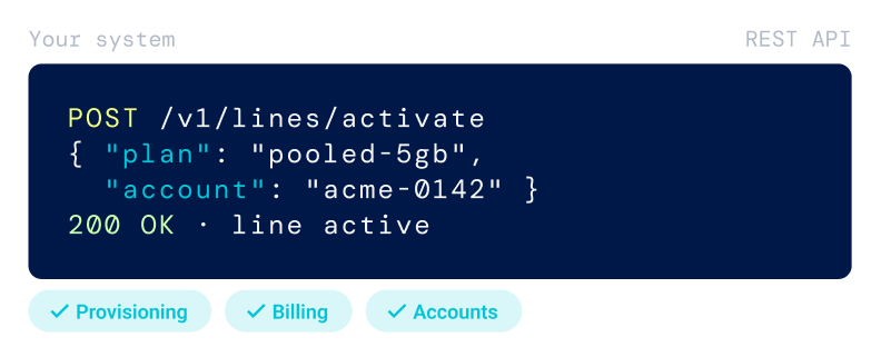 Integrate fully via API