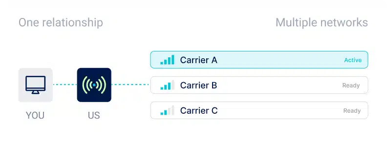 Access multiple carriers instantly